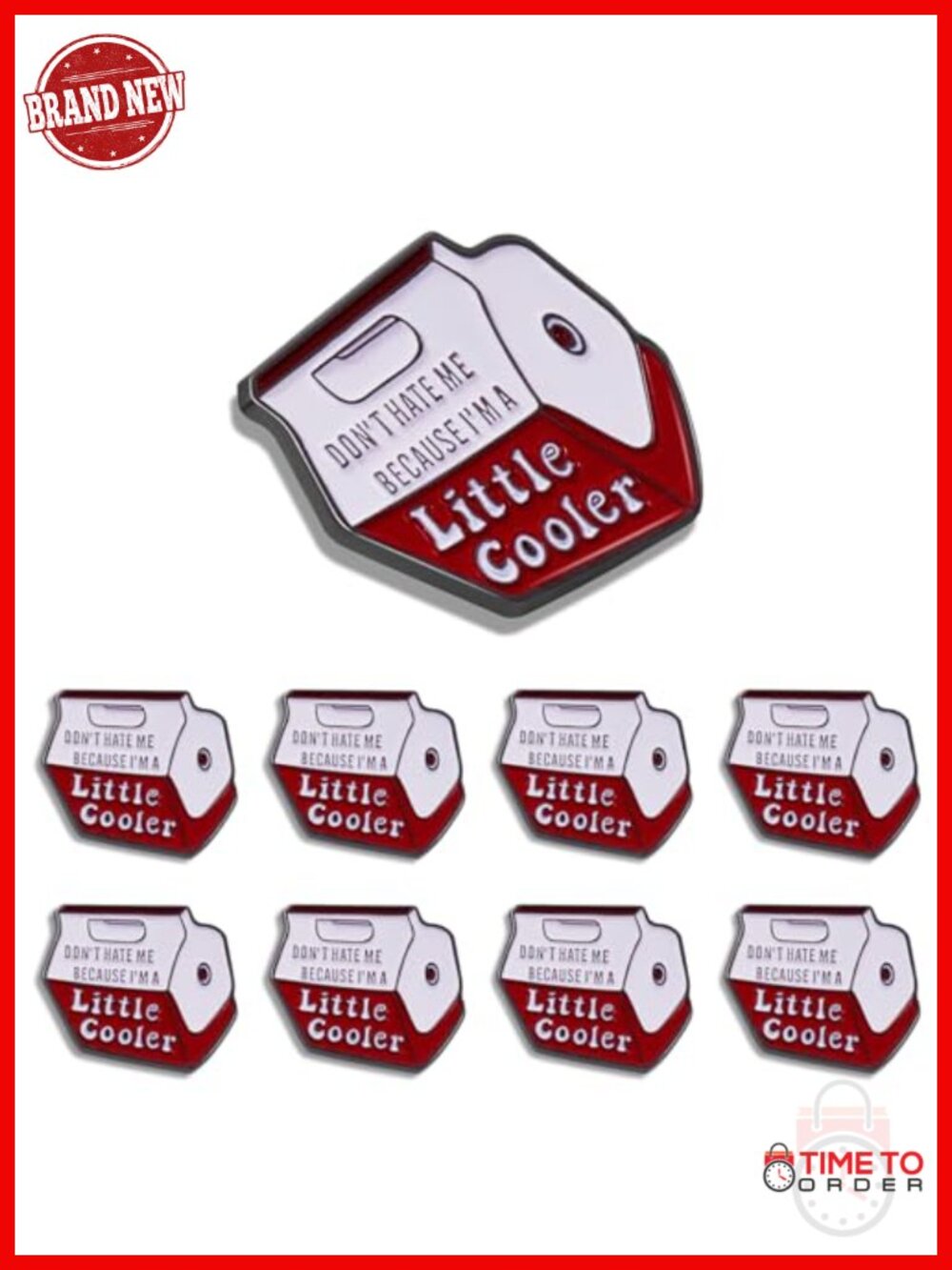 50-Pack Cartoon Enamel Lapel Pins - Butterfly Clutch - 1.2 Inch Metal Brooches